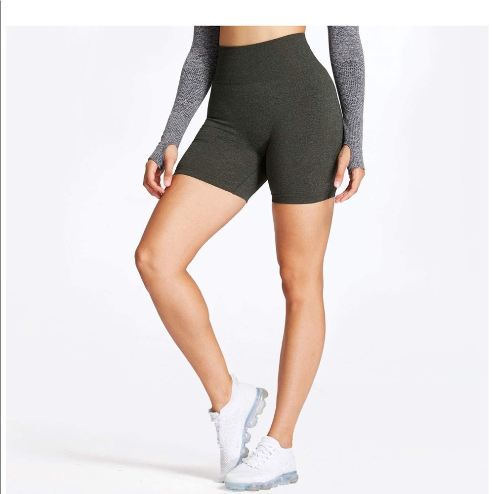 Amazon’s Aoxjox high waisted seamless gym shorts